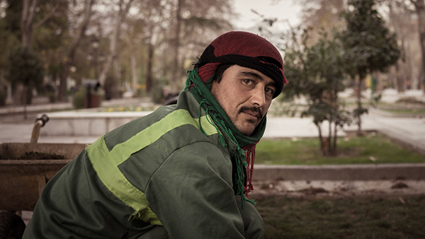 Afghan worker trying to support his family by working away from his country. Tehran, Iran